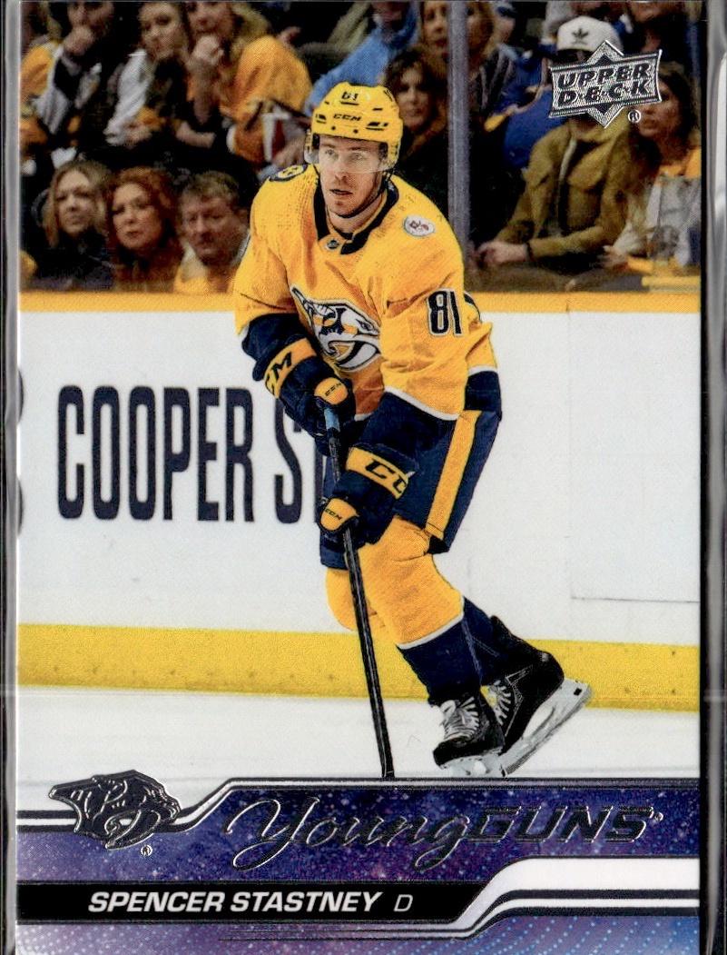 2023-24 Upper Deck Series 1 Hockey Base Young Guns #238 – Spencer Stastney (Nashville Predators)