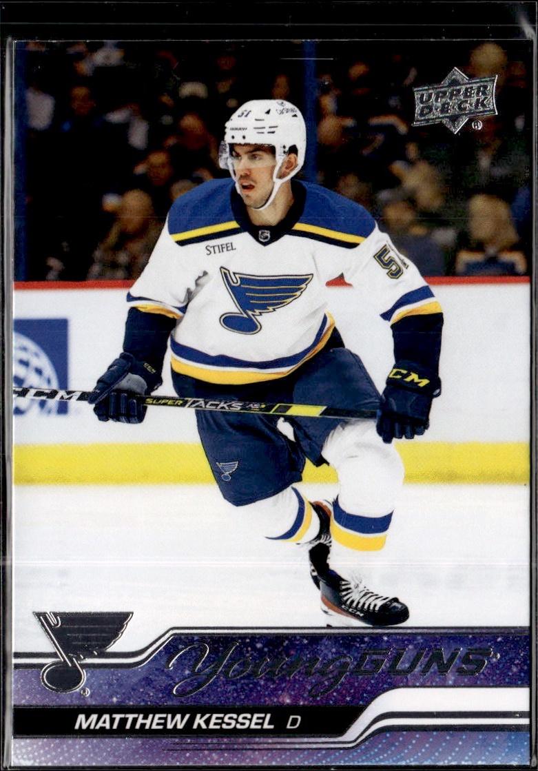 2023-24 Upper Deck Series 1 Hockey Base Young Guns #240 – Matthew Kessel (St. Louis Blues)