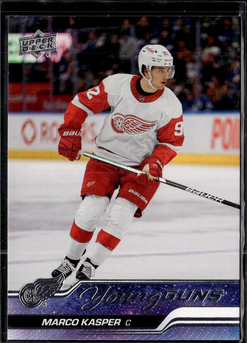 2023-24 Upper Deck Series 1 Hockey Base Young Guns #241 – Marco Kasper (Detroit Red Wings)