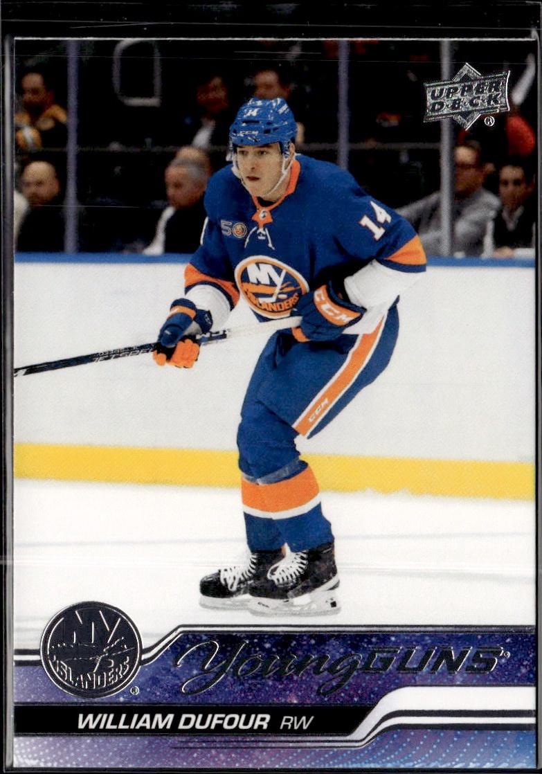 2023-24 Upper Deck Series 1 Hockey Base Young Guns #206 – William Dufour (New York Islanders)