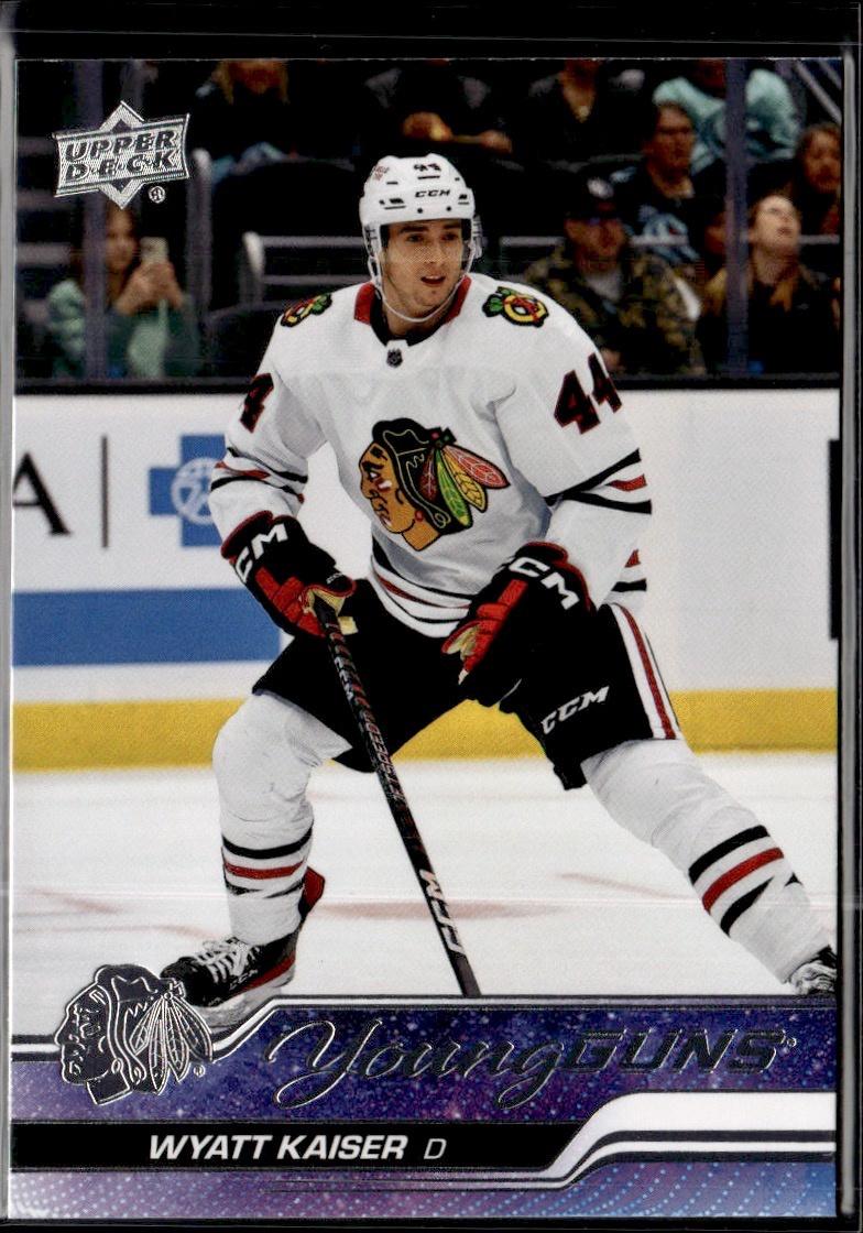 2023-24 Upper Deck Series 1 Hockey Base Young Guns #229 – Wyatt Kaiser (Chicago Blackhawks)