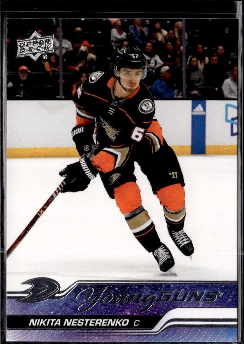2023-24 Upper Deck Series 1 Hockey Base Young Guns #230 – Nikita Nesterenko (Anaheim Ducks)