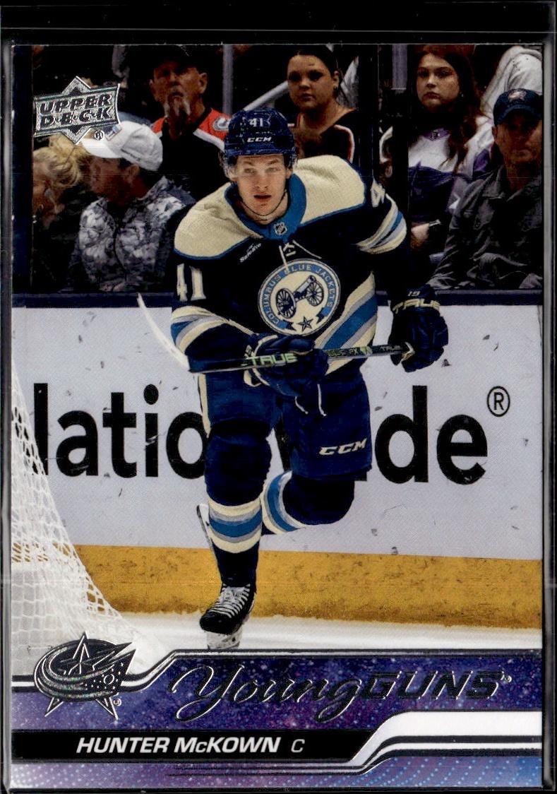 2023-24 Upper Deck Series 1 Hockey Base Young Guns #231 – Hunter McKown (Columbus Blue Jackets)