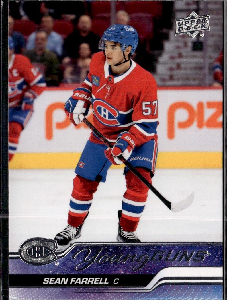 2023-24 Upper Deck Series 1 Hockey Base Young Guns #234 – Sean Farrell (Montreal Canadiens)