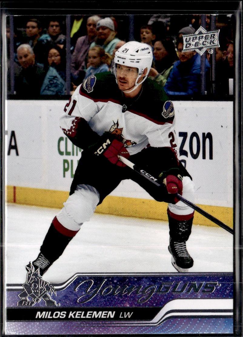 2023-24 Upper Deck Series 1 Hockey Base Young Guns #211 – Milos Kelemen (Arizona Coyotes)