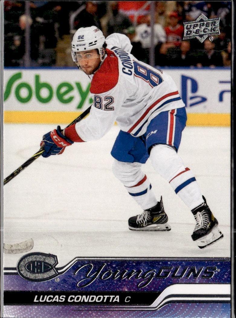 2023-24 Upper Deck Series 2 Hockey Base Young Guns #484 – Lucas Condotta (Montreal Canadiens)