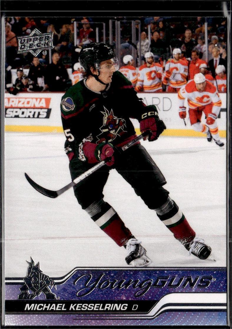 2023-24 Upper Deck Series 2 Hockey Base Young Guns #481 – Michael Kesselring (Arizona Coyotes)