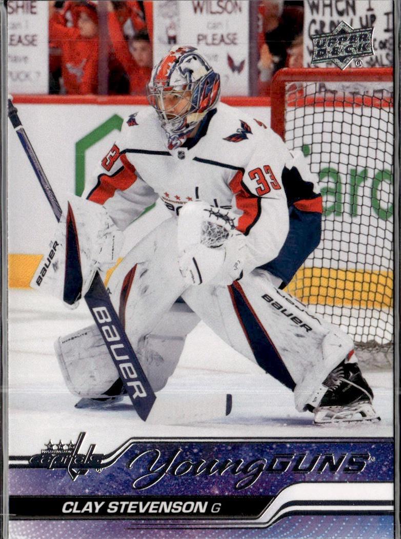 2023-24 Upper Deck Series 2 Hockey Base Young Guns #457 – Clay Stevenson (Washington Capitals)