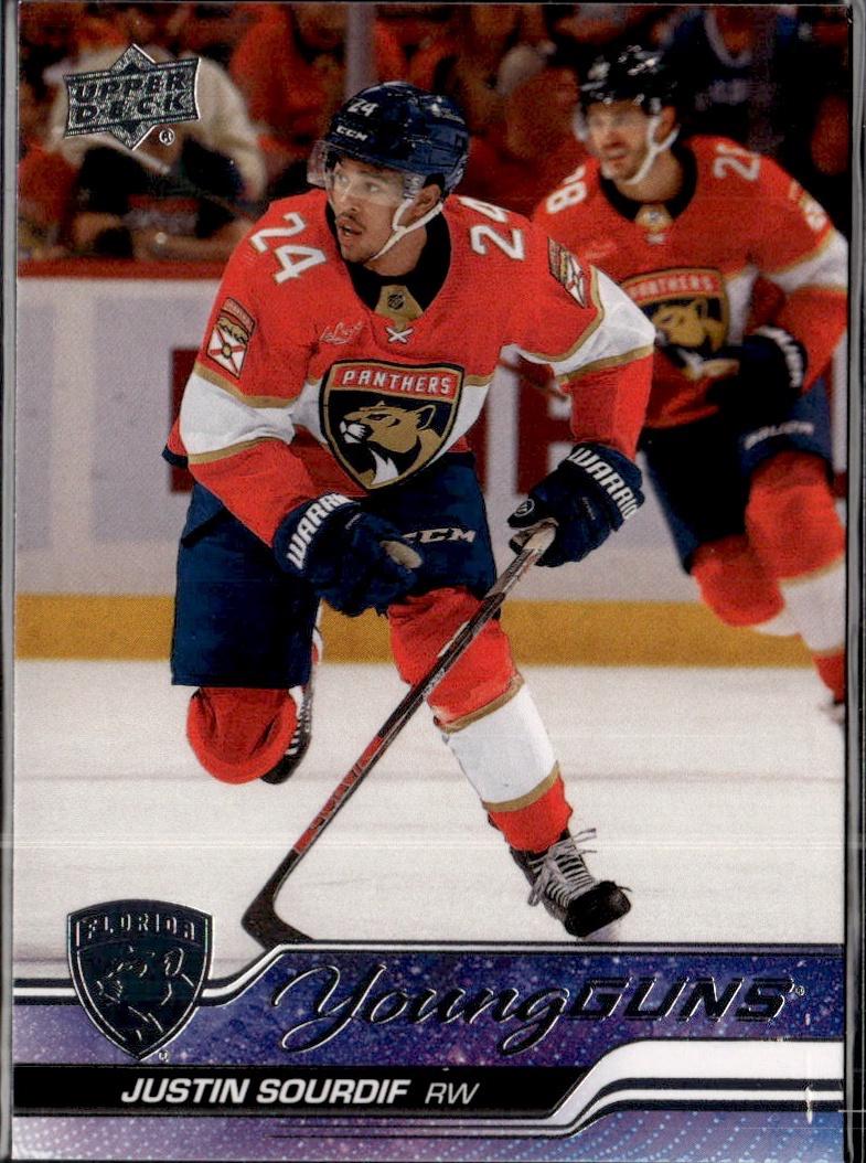 2023-24 Upper Deck Series 2 Hockey Base Young Guns #471 – Justin Sourdif (Florida Panthers)