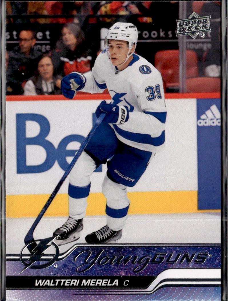 2023-24 Upper Deck Series 2 Hockey Base Young Guns #454 – Waltteri Merela (Tampa Bay Lightning)
