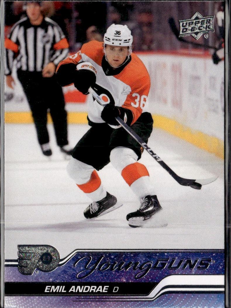 2023-24 Upper Deck Series 2 Hockey Base Young Guns #466 – Emil Andrae (Philadelphia Flyers)