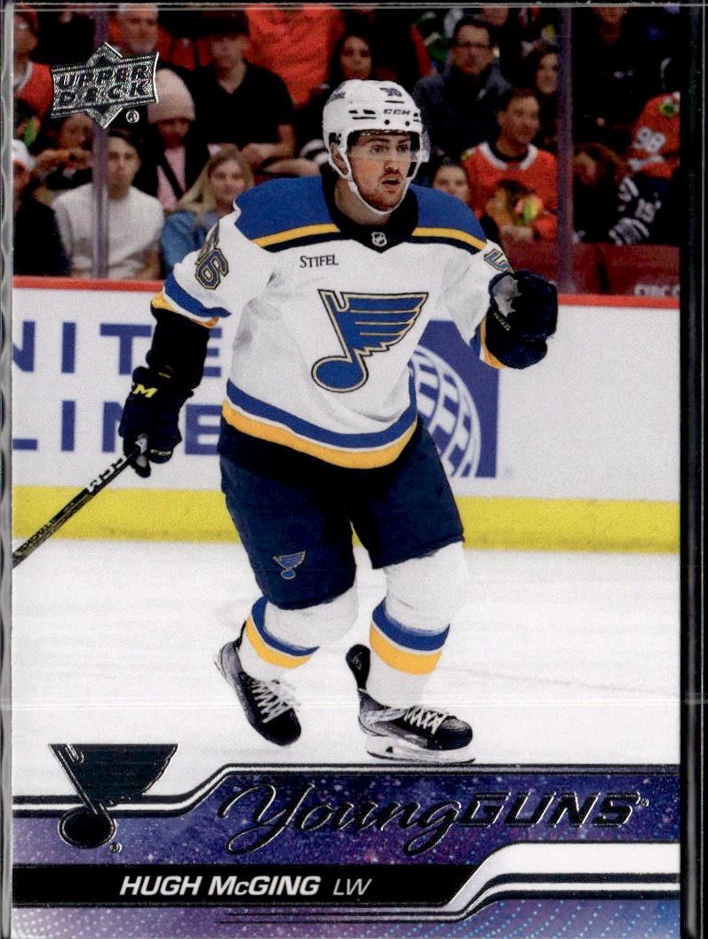 2023-24 Upper Deck Series 2 Hockey Base Young Guns #469 – Hugh McGing (St. Louis Blues)