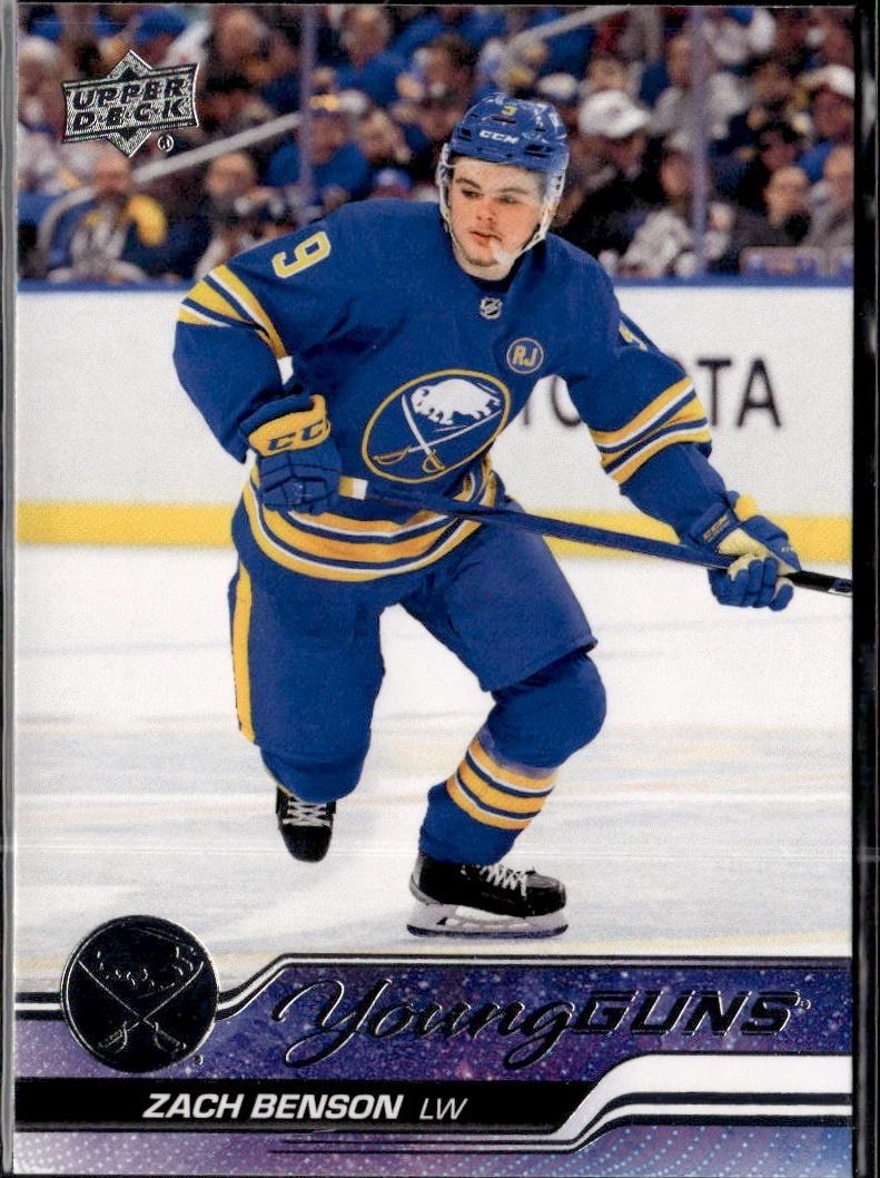 2023-24 Upper Deck Series 2 Hockey Base Young Guns #474 – Zach Benson (Buffalo Sabres)
