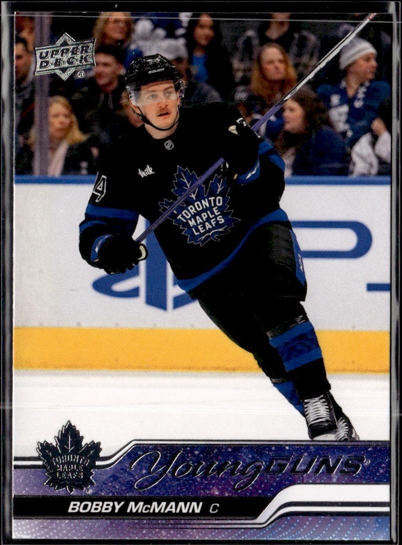 2023-24 Upper Deck Series 2 Hockey Base Young Guns #479 – Bobby McMann (Toronto Maple Leafs)
