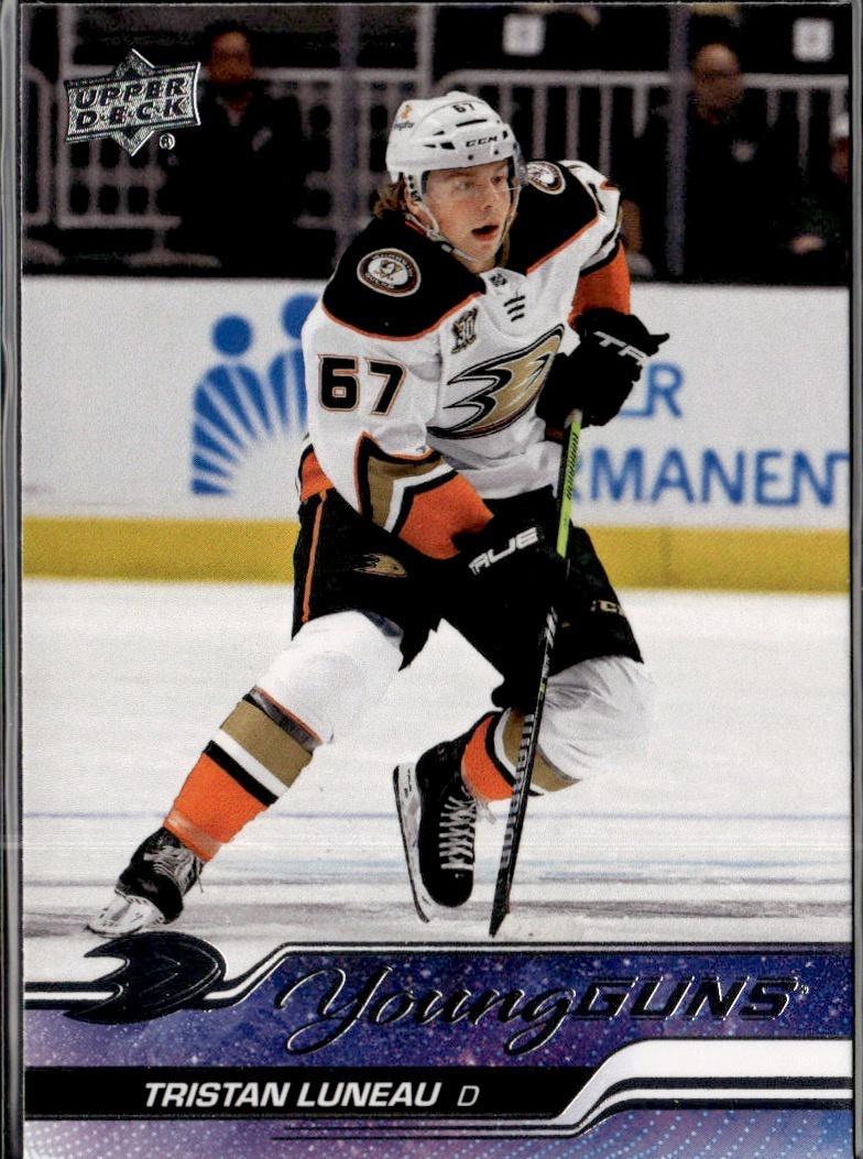 2023-24 Upper Deck Series 2 Hockey Base Young Guns #480 – Tristan Luneau (Anaheim Ducks)