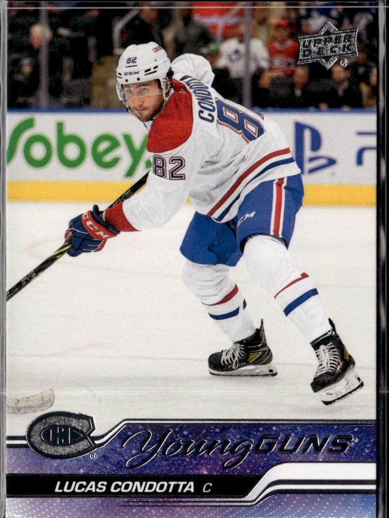 2023-24 Upper Deck Series 2 Hockey Base Young Guns #484 – Lucas Condotta (Montreal Canadiens)