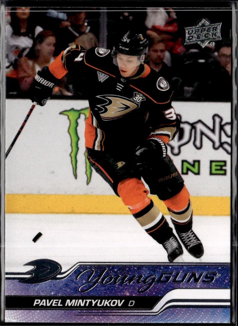 2023-24 Upper Deck Series 2 Hockey Base Young Guns #488 – Pavel Mintyukov (Anaheim Ducks)