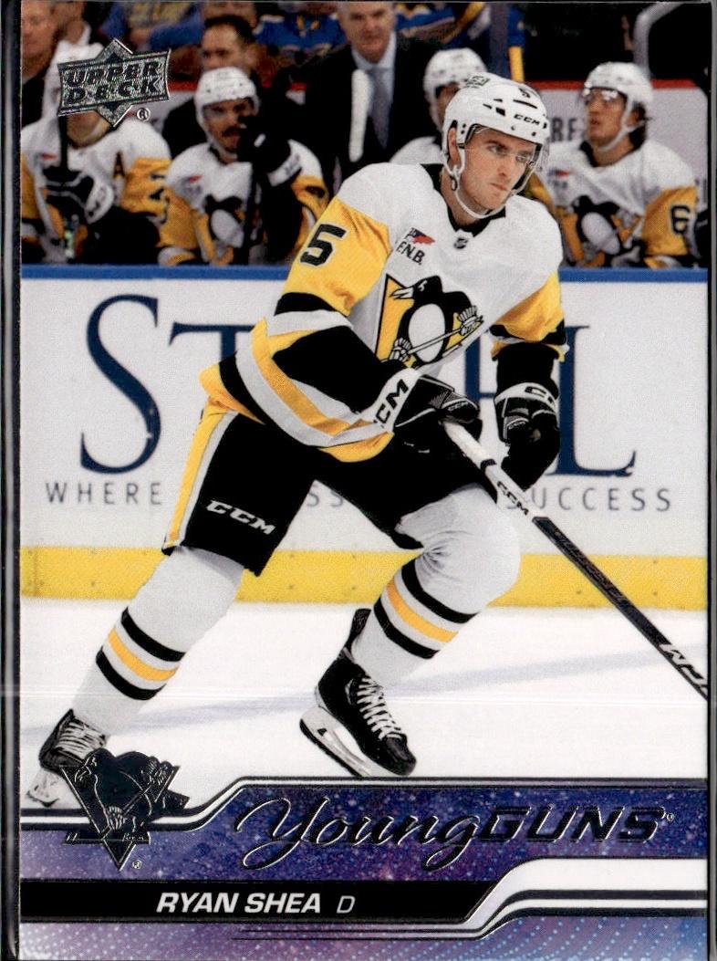 2023-24 Upper Deck Series 2 Hockey Base Young Guns #489 – Ryan Shea (Pittsburgh Penguins)