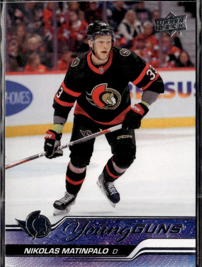 2023-24 Upper Deck Series 2 Hockey Base Young Guns #495 – Nikolas Matinpalo (Ottawa Senators)