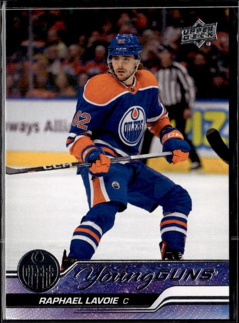 2023-24 Upper Deck Series 2 Hockey Base Young Guns #499 – Raphael Lavoie (Edmonton Oilers)