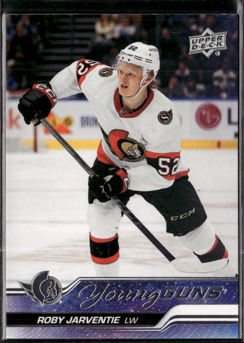 2023-24 Upper Deck Extended Series Hockey Base Young Guns #705 – Roby Jarventie (Ottawa Senators)