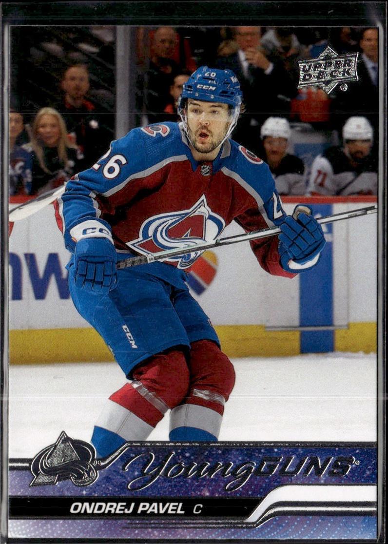 2023-24 Upper Deck Extended Series Hockey Base Young Guns #702 – Ondrej Pavel (Colorado Avalanche)