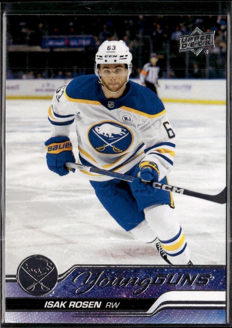 2023-24 Upper Deck Extended Series Hockey Base Young Guns #704 – Isak Rosen (Buffalo Sabres)