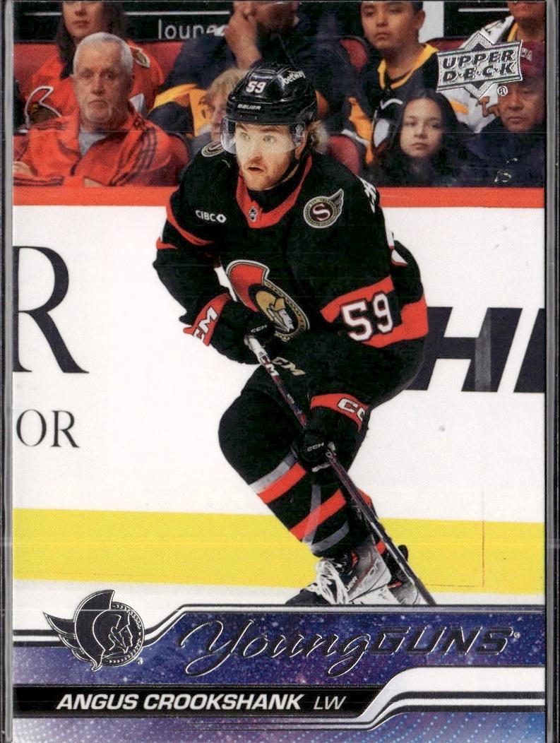 2023-24 Upper Deck Extended Series Hockey Base Young Guns #706 – Angus Crookshank (Ottawa Senators)
