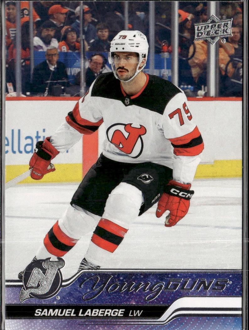 2023-24 Upper Deck Extended Series Hockey Base Young Guns #707 – Samuel Laberge (New Jersey Devils)