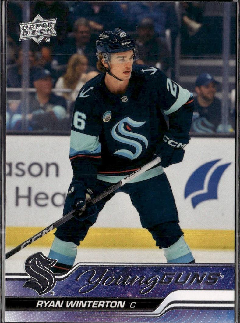 2023-24 Upper Deck Extended Series Hockey Base Young Guns #708 – Ryan Winterton (Seattle Kraken)