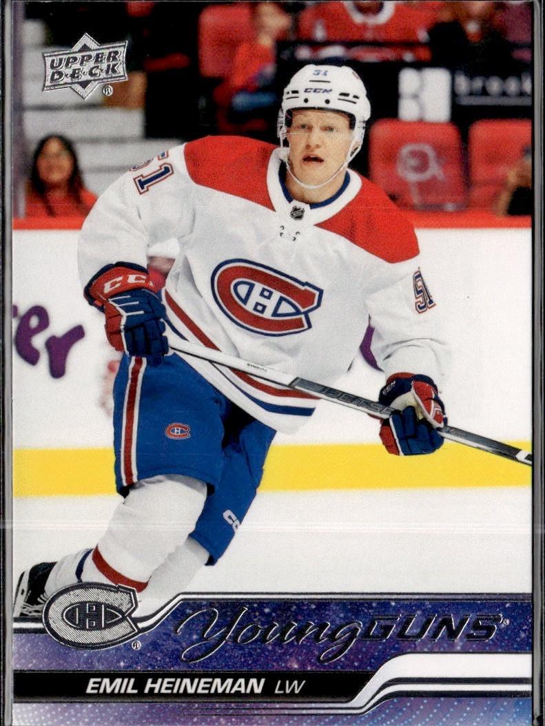 2023-24 Upper Deck Extended Series Hockey Base Young Guns #720 – Emil Heineman (Montreal Canadiens)