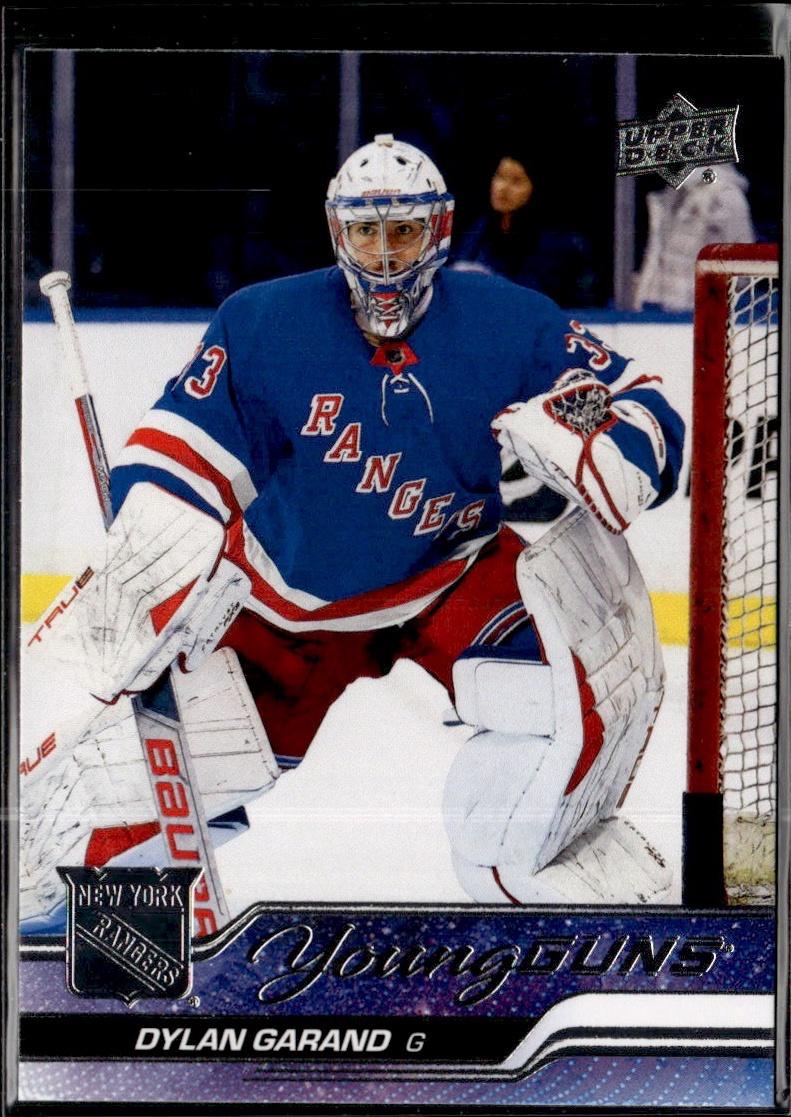 2023-24 Upper Deck Extended Series Hockey Base Young Guns #722 – Dylan Garand (New York Rangers)
