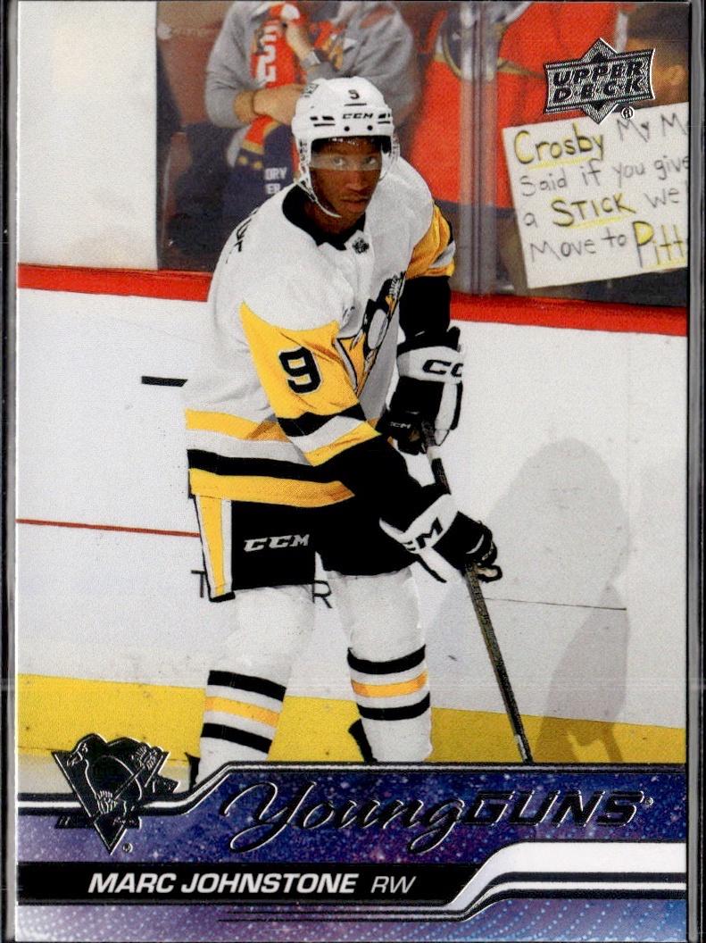 2023-24 Upper Deck Extended Series Hockey Base Young Guns #723 – Marc Johnstone (Pittsburgh Penguins)