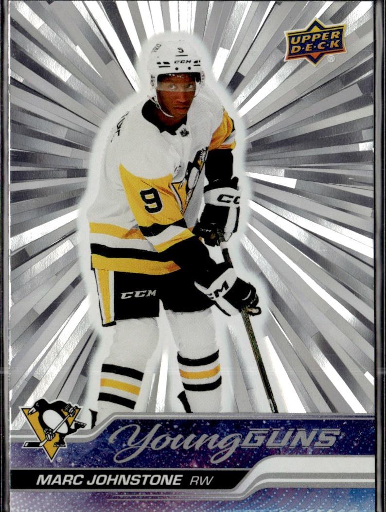 2023-24 Upper Deck Extended Series Hockey Base Young Guns Silver Outburst #723 – Marc Johnstone (Pittsburgh Penguins)