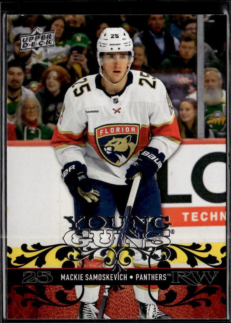 2023-24 Upper Deck Extended Series Hockey Young Guns Retro #T-23 – Mackie Samoskevich (Florida Panthers)