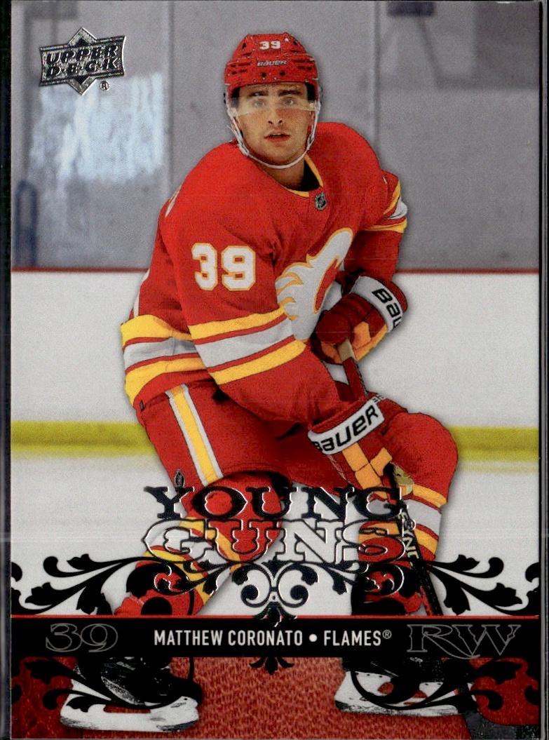 2023-24 Upper Deck Extended Series Hockey Young Guns Retro #T-36 – Matthew Coronato (Calgary Flames)