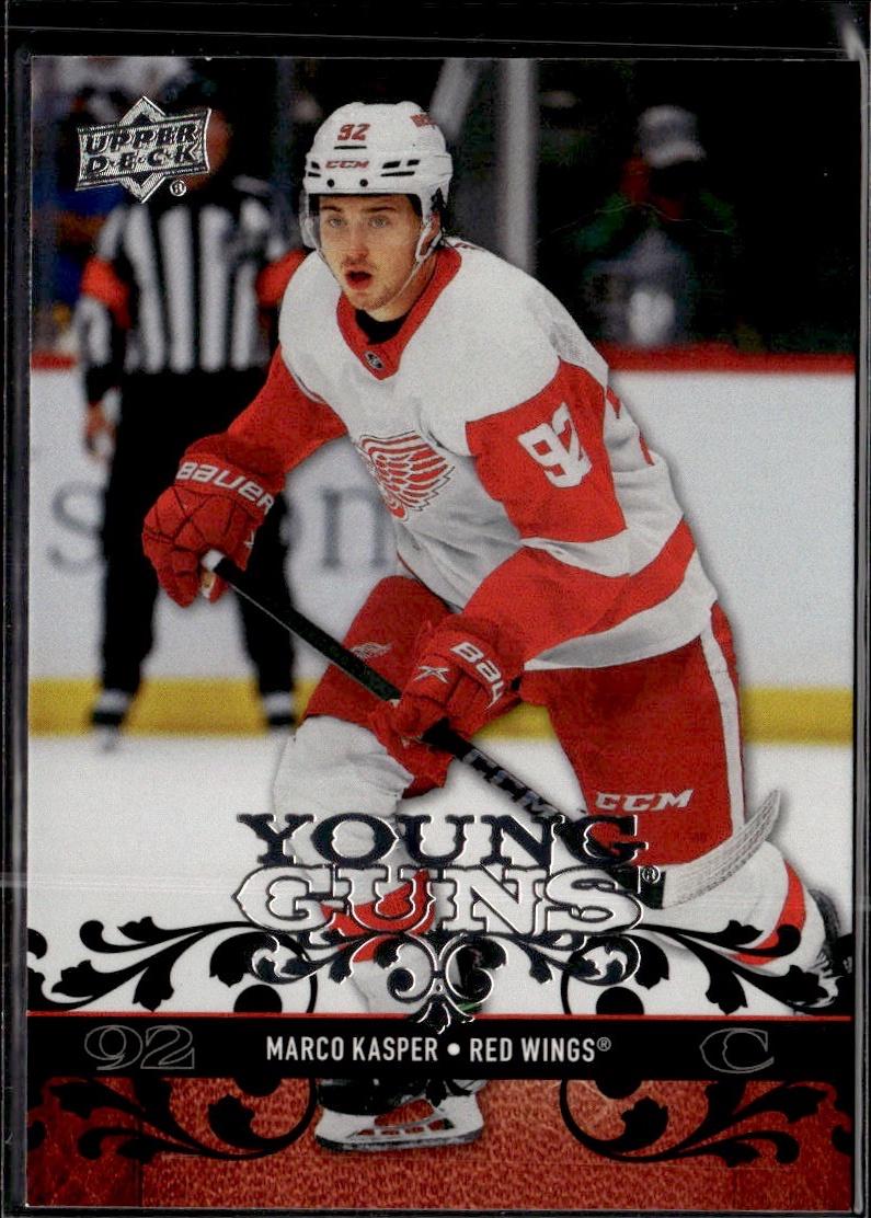 2023-24 Upper Deck Extended Series Hockey Young Guns Retro #T-46 – Marco Kasper (Detroit Red Wings)