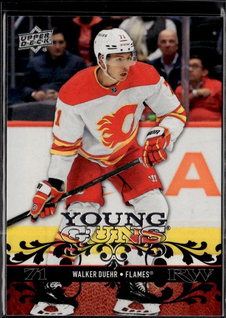 2023-24 Upper Deck Extended Series Hockey Young Guns Retro #T-48 – Walker Duehr (Calgary Flames)