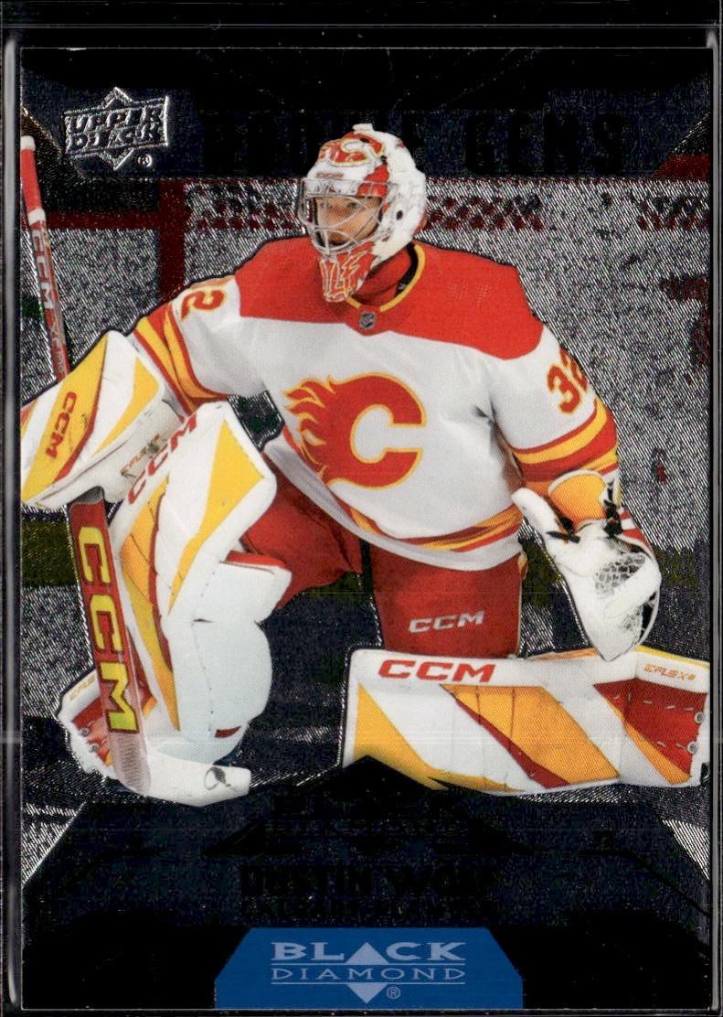 2023-24 Upper Deck Extended Series Hockey Black Diamond #BD-14 – Dustin Wolf (Calgary Flames)