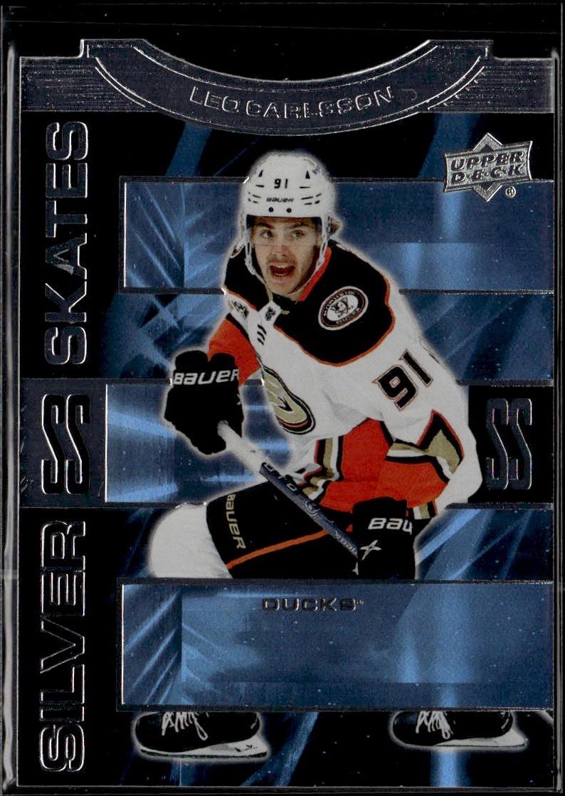 2024-25 Upper Deck Extended Series Hockey Silver Skates #SS-39 – Leo Carlsson (Anaheim Ducks)
