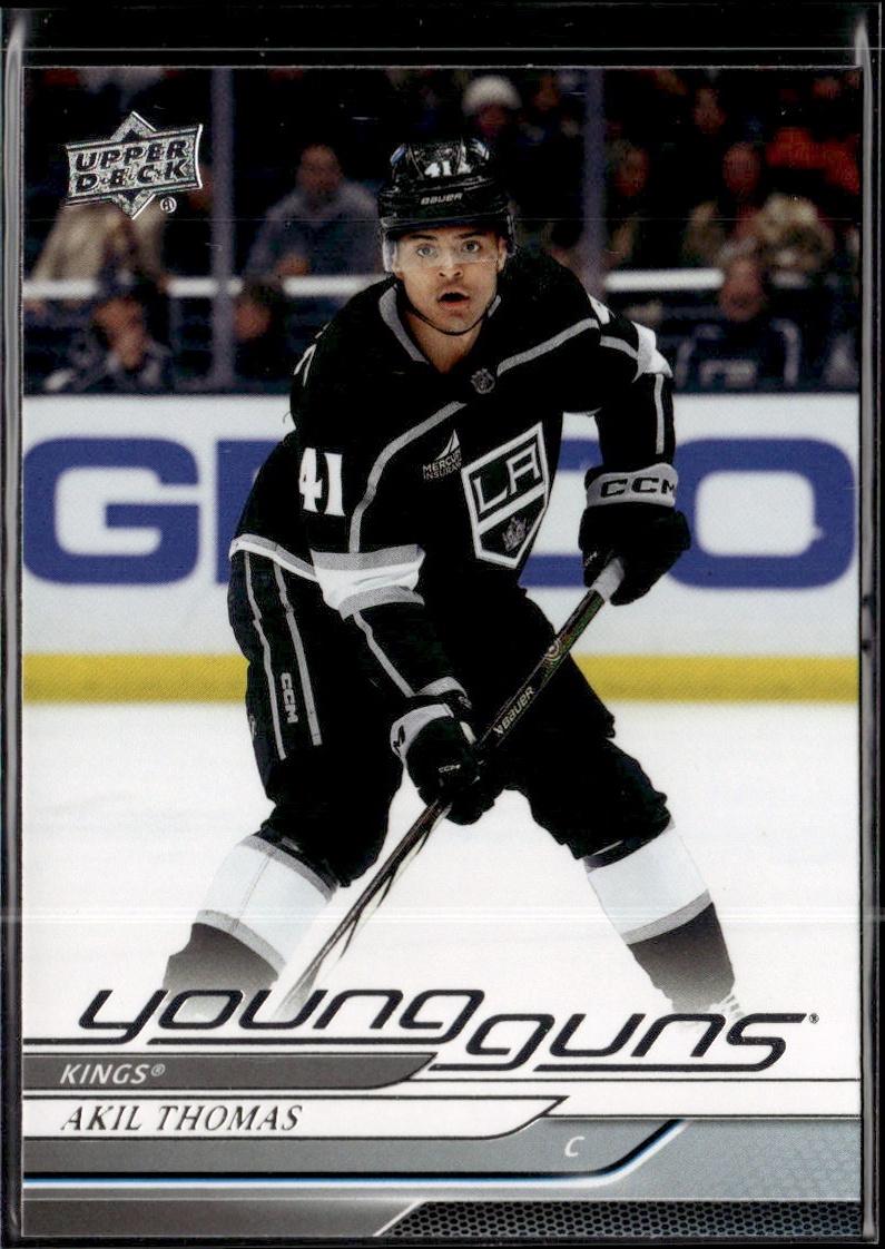 2024-25 Upper Deck Extended Series Hockey Base Young Guns #242 – Akil Thomas (Los Angeles Kings)
