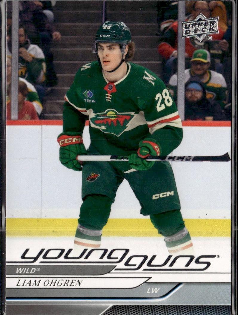 2024-25 Upper Deck Series 1 Hockey Base Young Guns #248 – Liam Ohgren (Minnesota Wild)