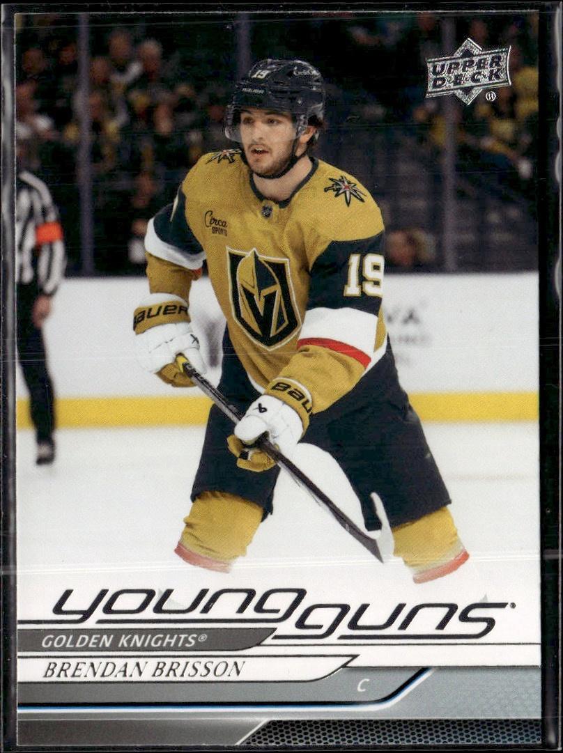 2024-25 Upper Deck Series 1 Hockey Base Young Guns #226 – Brendan Brisson (Vegas Golden Knights)