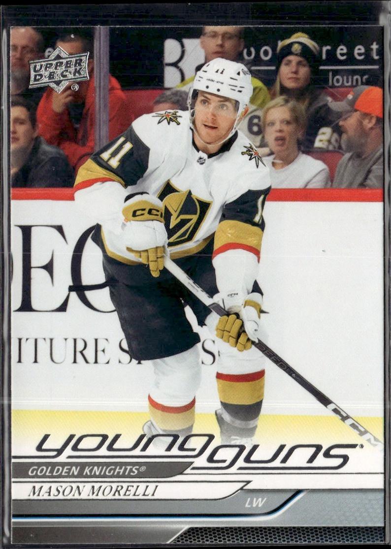 2024-25 Upper Deck Series 1 Hockey Base Young Guns #205 – Mason Morelli (Vegas Golden Knights)