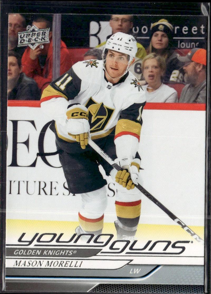 2024-25 Upper Deck Series 1 Hockey Base Young Guns #205 – Mason Morelli (Vegas Golden Knights)