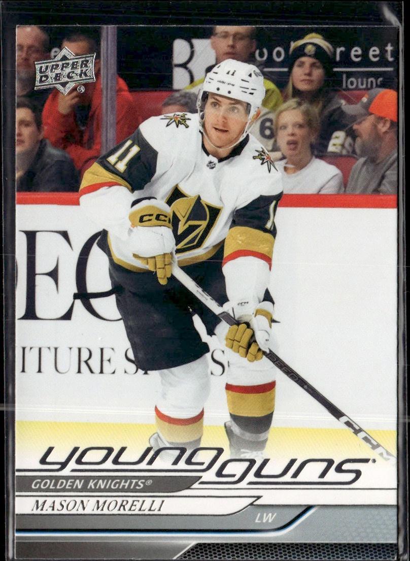 2024-25 Upper Deck Series 1 Hockey Base Young Guns #205 – Mason Morelli (Vegas Golden Knights)
