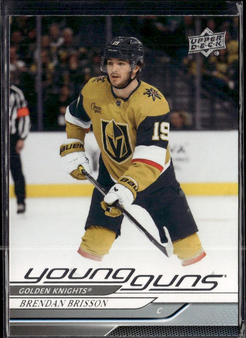 2024-25 Upper Deck Series 1 Hockey Base Young Guns #226 – Brendan Brisson (Vegas Golden Knights)
