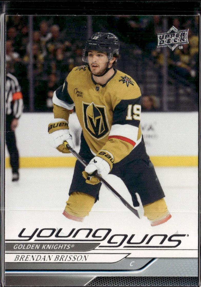 2024-25 Upper Deck Series 1 Hockey Base Young Guns #226 – Brendan Brisson (Vegas Golden Knights)