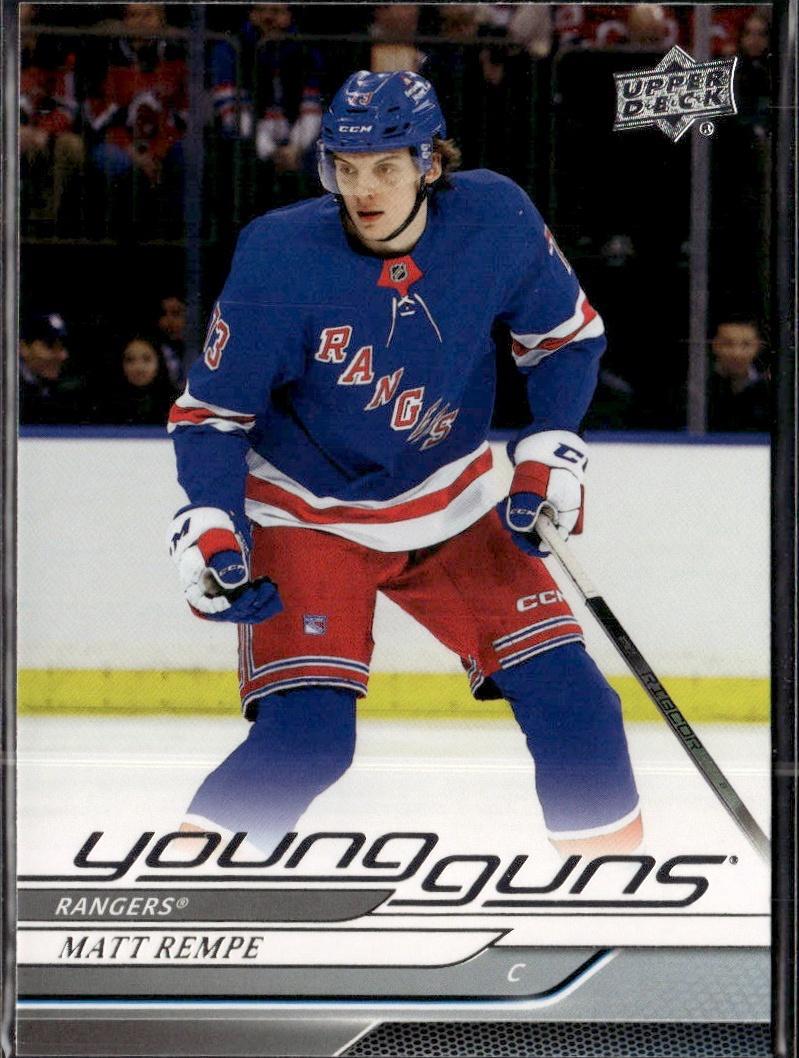 2024-25 Upper Deck Series 1 Hockey Base Young Guns #216 – Matt Rempe (New York Rangers)