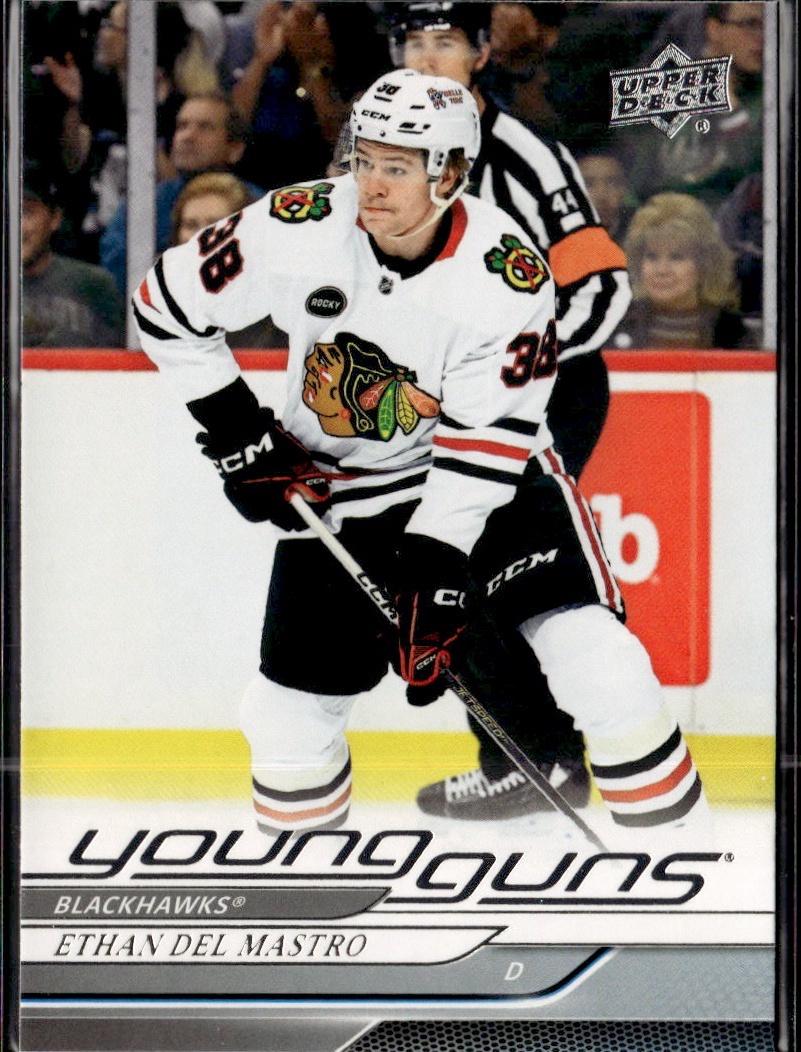 2024-25 Upper Deck Series 1 Hockey Base Young Guns #221 – Ethan Del Mastro (Chicago Blackhawks)
